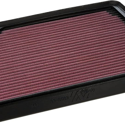 Filtro de aire de motor K&N: Alto rendimiento, prémium, lavable, filtro de repuesto: Compatible con camiones Chevy/GMC 2019-2021 (Silverado 1500, Sierra 1500), 33-5083