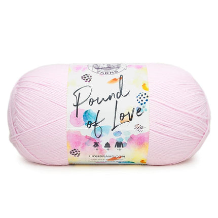 Lion Brand Yarn 550-101A Pound of Love Yarn, Paste