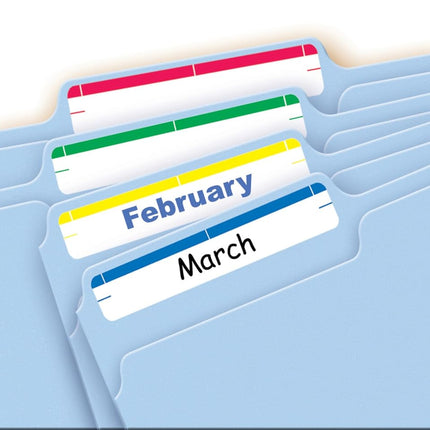 Avery File Folder Labels on 4" x 6" Sheets, Permanent Adhesive, Assorted Colors, 2/3" x 3-7/16", 4,536 Labels, Pack of 18 (5215)
