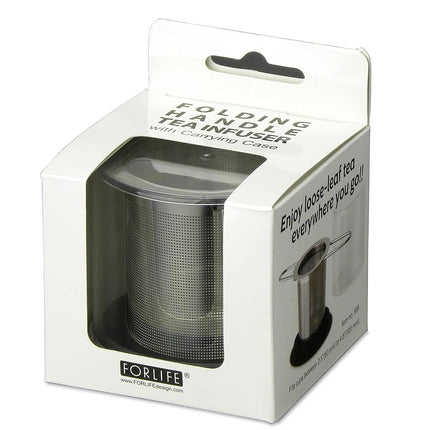 FORLIFE Stainless Folding Handle Tea Infuser with Carrying Case