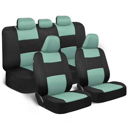 BDK PolyPro Car Seat Covers Full Set in Mint on Bl