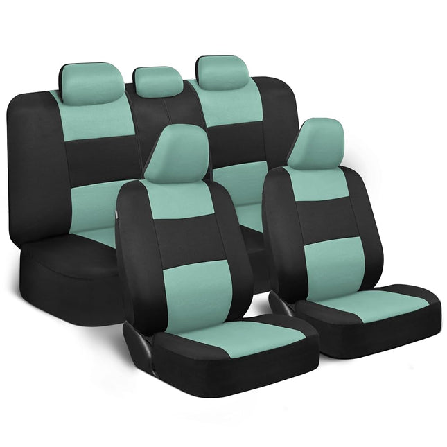 BDK PolyPro Car Seat Covers Full Set in Mint on Bl