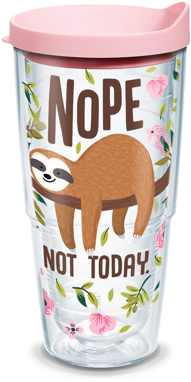 Tervis Sloth Nope Not Today Made in USA Double Wal