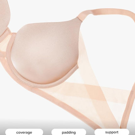 Wacoal Women's Ultimate Side Smoother Contour Bra Bra, Beige - Beige (Sand), 32 F