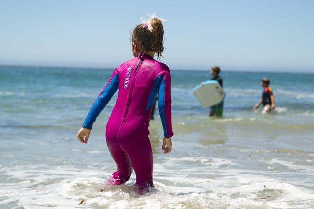 O'Neill Toddler Reactor-2 2mm Back Zip Full Wetsuit, Ocean/Graphite/Red, 2