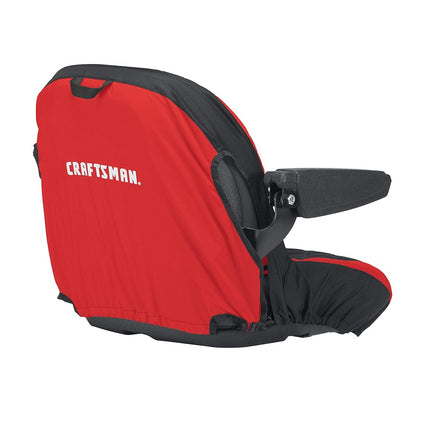 Craftsman Riding Lawn Mower Seat Cover, Medium, Black/red