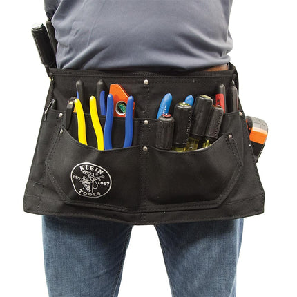 KLEIN TOOLS 42200 Tool Apron with Deep Pockets for Hand Tools, Size Medium to Large, Great Electricians Gift