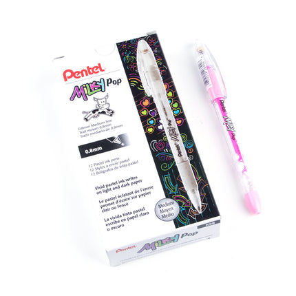 Pentel Milky Pop Pastel Gel Pen, (0.8mm) Medium Li