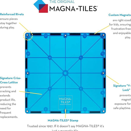 Magna-Tiles Translucent Colors 100 pieces 1517888