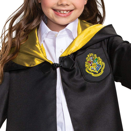Harry Potter Hogwarts Robe Cloak Deluxe Kidz size S 4/6 Hooded Cape Costume