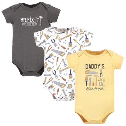 Hudson Baby Mamelucos de algodón unisex para bebé, motivo de construcción, 9-12 meses