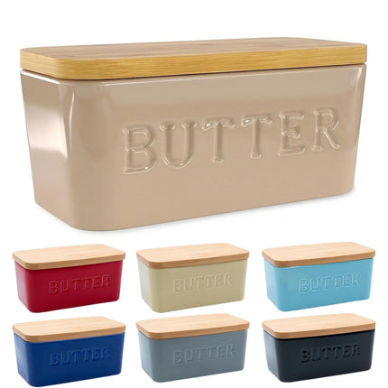 PriorityChef Extra Large Butter Dish with Lid for 