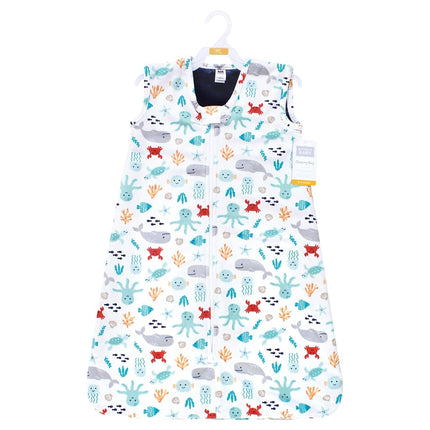Gigoteuse bébé unisexe en fausse fourrure Hudson Baby, couverture portable, personnages marins, 12-18 mois