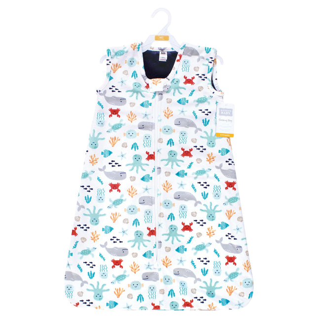 Saco de dormir de felpa de piel sintética unisex Hudson Baby, manta portátil, personajes marinos, de 12 a 18 meses