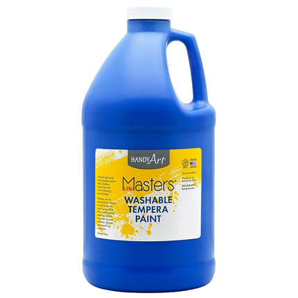 Handy Art Little Masters Washable Tempera Paint 1/2 Gallon, Blue