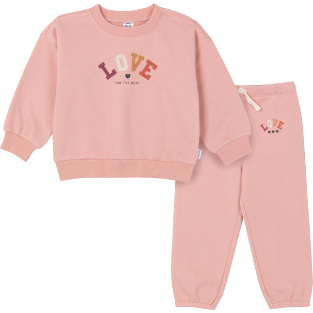 Gerber Baby Girls Toddler 2-Piece Fleece Sweatshir