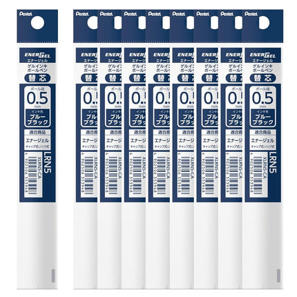 Pentel Ballpoint Pen Refill XLRN5-CA EnerGel 0.5mm, Blue Black, 10 Count