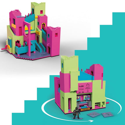 MEGA Squid Game Action Figure Building Toy The Staircase with 1707 Pieces, Motion and Poseable Figure, for Collectors, HYL45