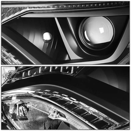 DNA MOTORING HL-OH-TRAV416-BK-AM Factory Style Projector Headlight Lamp Set Replacement