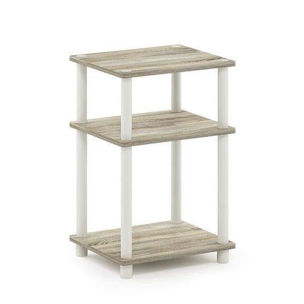 Furinno JUST 3-Tier Tool-Free Bedside Table, Sonoma Oak