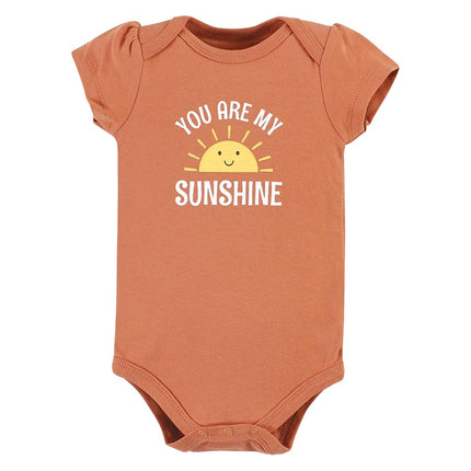 Grenouillères bébé en coton unisexe Hudson Baby, motifs Sunshine Rainbows, 3-6 mois