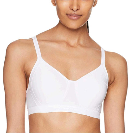 Hanes Women's X-Temp Wireless Bra with Cooling Mesh, Full-Coverage, Convertible T-Shirt Bra, White, XL