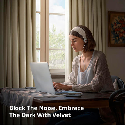 HPD Half Price Drapes Velvet Blackout Curtains/Drapes - 84 Inches Long 1 Panel Blackout Curtain Signature Pleated for Living Room & Bedroom - 25W X 84L, Neutral Ground