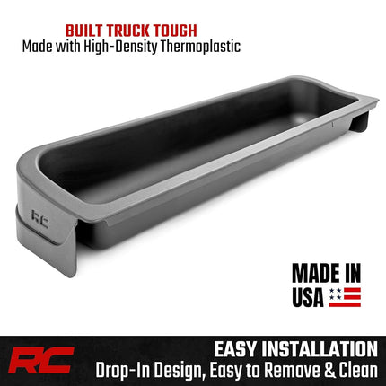Almacenamiento personalizado bajo el asiento de Rough Country para Ford F-150 de 15-23 - RC09281A, trasero, negro