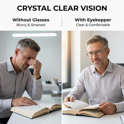 Eyekepper Readers Spring Temple Vintage Mini Small Oval Round Reading Glasses Grey +1.5