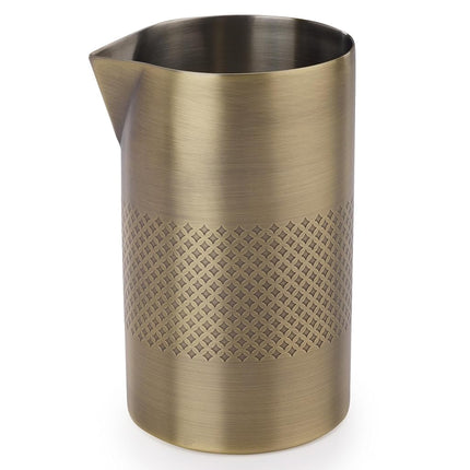 Barfly Double Wall Diamond Lattice Mixing Tin, Antique Gold