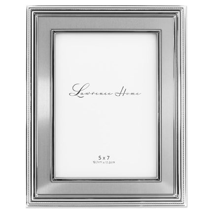 Lawrence Frames Silver Plated Metal Picture Frame,