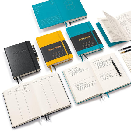 LEUCHTTURM1917 368952 Bullet Journal Edition 2 Green23, Medium A5, Hardcover, 206 Numbered Pages,Dotted
