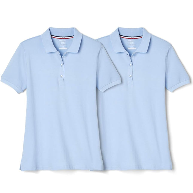 French Toast Girls' Short Sleeve Stretch Pique Pol