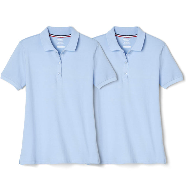 French Toast Girls' Short Sleeve Stretch Pique Pol