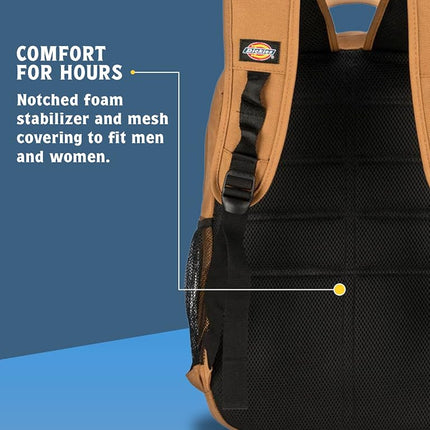 Mochila Dickies Tradesman de Gran Capacidad, Resistente al Agua, Mochila Casual para Viajes con Logotipo, Apta para Portátiles de 15,6 Pulgadas, Marrón Pato, Mochilas de Día