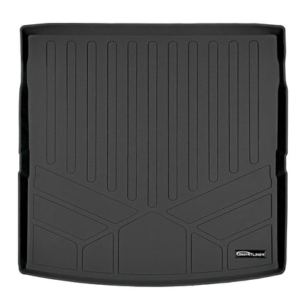 Tapis de coffre sur mesure SMARTLINER pour Volkswagen Tiguan 2018-2019 avec sièges de 3ème rangée, couleur noire, derrière la 2ème rangée