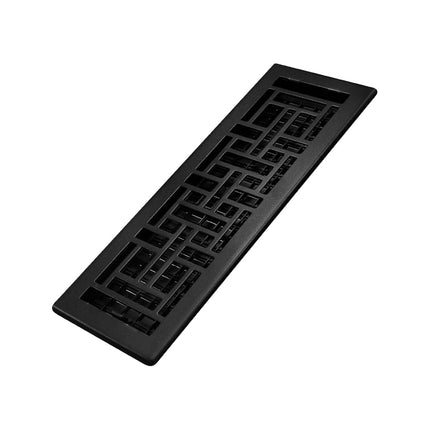 Decor Grates AJH414-BLK Oriental Floor Register, 4
