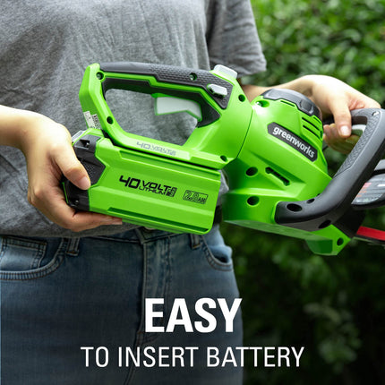 Greenworks 40V 24" Hedge Trimmer (1" Cutting Capacity), Battery Not Included HT40B02