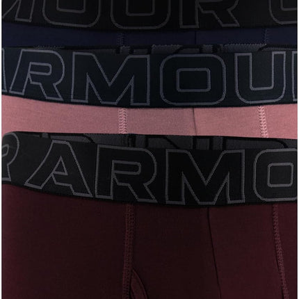 Under Armour Men's Performance Cotton Trunk Boxerjock Brief Underwear, 3" Inseam, All-Day Comfort & Ultra-Soft, 3-Pack, Maroon Mist, 5XL