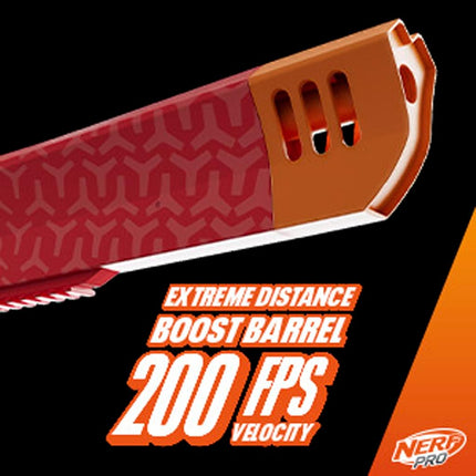 Nerf Pro Gelfire Ghost Bolt Action Blaster, Removable Boost Barrel, 5000 Gel Rounds, 100 Round Integrated Hopper, Eyewear, Ages 14 & Up