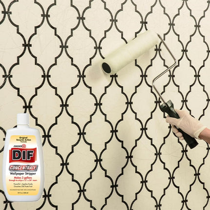 Zinsser DIF Wallpaper Remover Concentrate Clear – Fast-Acting, Biodegradable Solution, Eco-Friendly & Non-Toxic for Easy Wallpaper Paste Removal, 650 ml