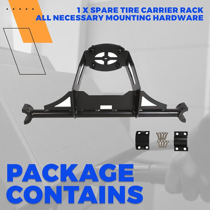 ECOTRIC Spare Tire Carrier Rack Mount Heavy Duty Fits 2014-2018 Polaris RZR XP 1000 XP Turbo XP 4 1000