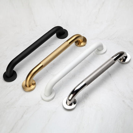 Rackickyer Shower Grab Bar, 2 Pack 32 Inch Gold Bathroom Bar, 1.25" Diameter 304 Stainless Steel Anti-Slip for Bathtubs and Showers, Handicap Support for Seniors Elderly