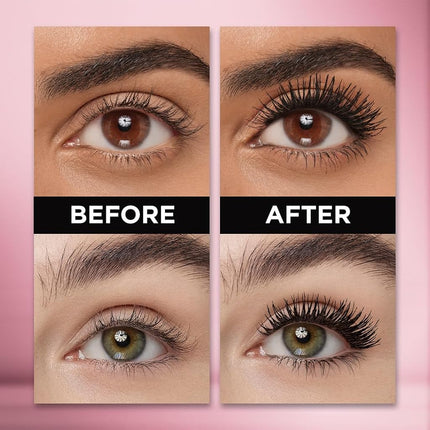 L’Oréal Paris Voluminous Lash Paradise Mascara, Lengthening Mascara, Volume & Length for Up to 24 Hours with Flower Oil Infused Conditioning Formula for Sensitive Eyes, Blackest Black, 0.28 fl. oz.