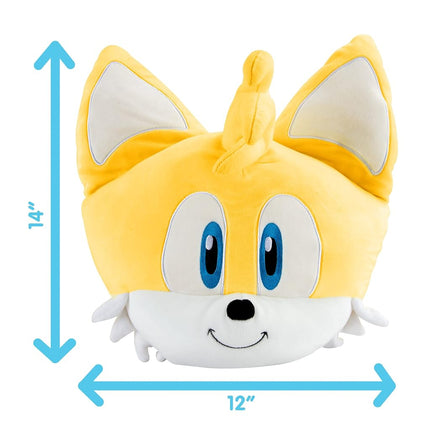 Club Mocchi- Mocchi- Sonic The Hedgehog Tails Mega Plush Toy, 15 inch