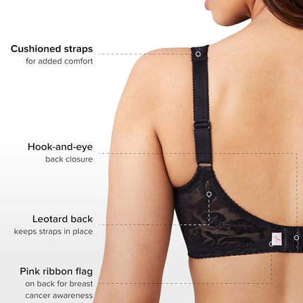 Wacoal Women's Awareness Underwire Bra, Black, 38DD