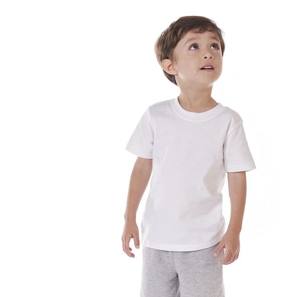 Gerber Baby Toddler 5-Pack Solid Short Sleeve T-Shirts Jersey 160 GSM, Black, 4T