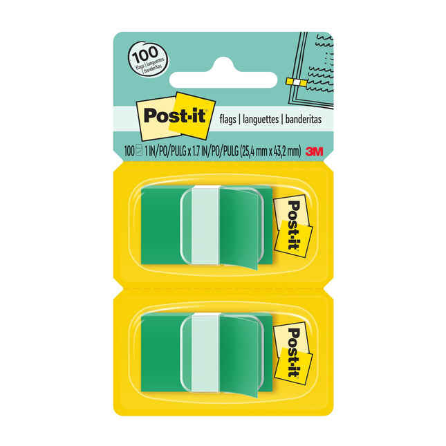 Post-it Flags, 50/Dispenser, 2 Dispensers/Pack, 1 