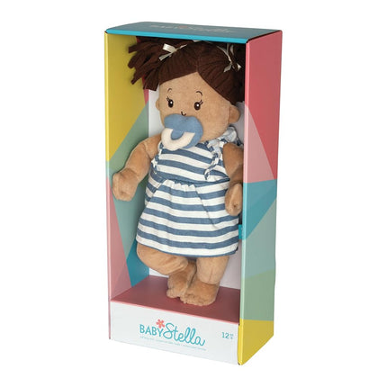 Manhattan Toy Baby Stella Beige with Brown Hair 38.1cm Soft First Baby Doll