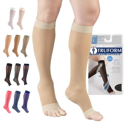 Truform Sheer Compression Stockings, 15-20 mmHg, W